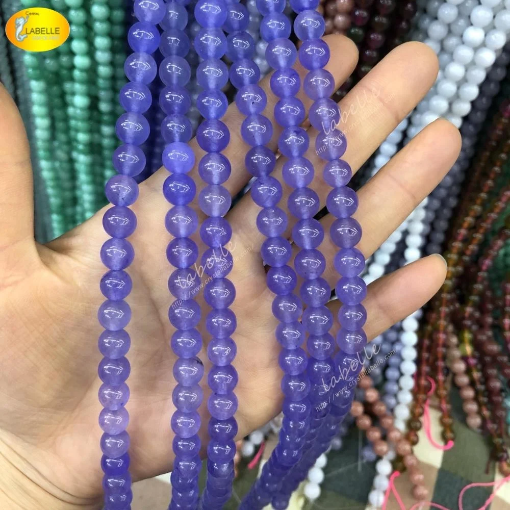 

10MM Lavender Jade Gemstone Beads For Jewelry Natural Lavender Jade Beads Making