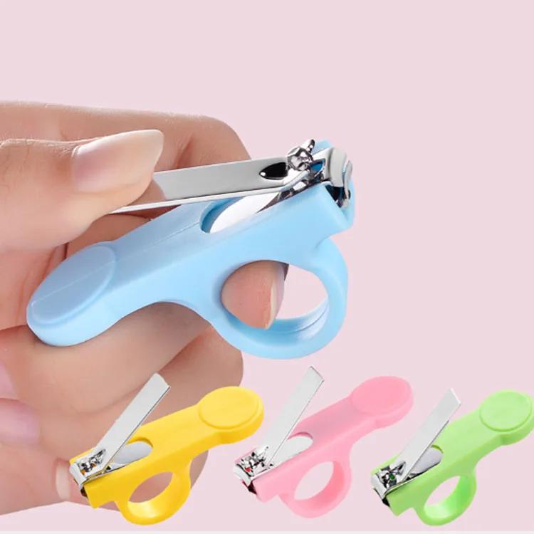 

Baby Finger Nail Tip Cutter Stainless Steel, Blue/yellow/green/pink