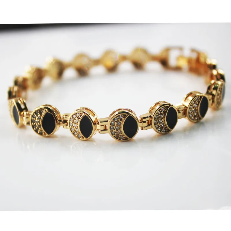 

BMZ 2021 luxury brand best level champagne gold oil plating iced out gold bracelet