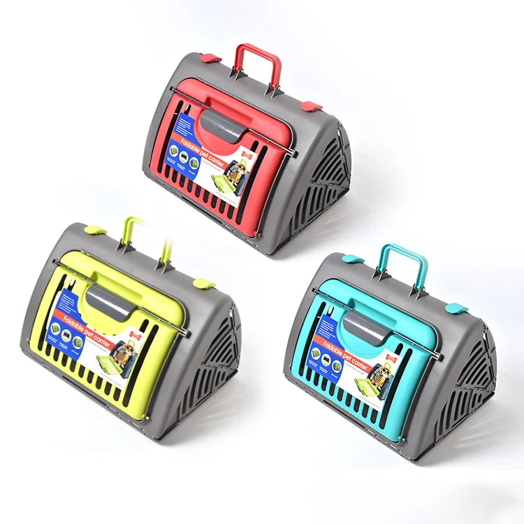 

Wholesale Pet Airbox Cat and Kitty Cargo Box Portable Handbag, Airlift Cage, Red blue yellow