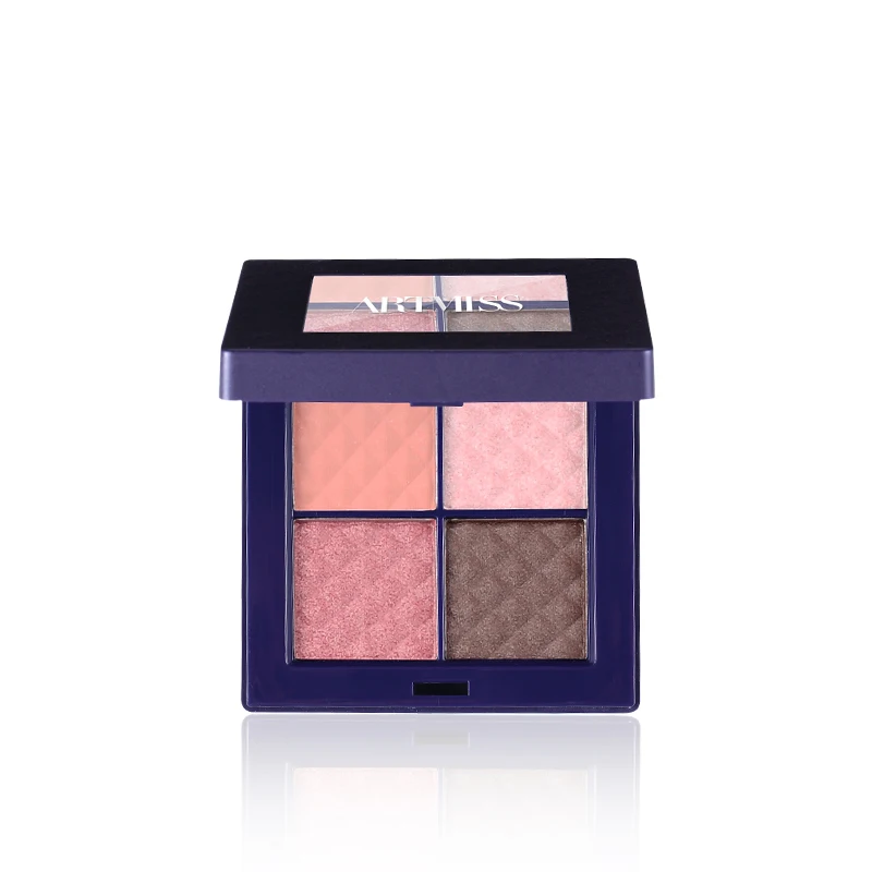 

Wholesale High Pigment Shimmer Long Lasting Beauty Makeup Glitter 4 colors Eyeshadow Palette