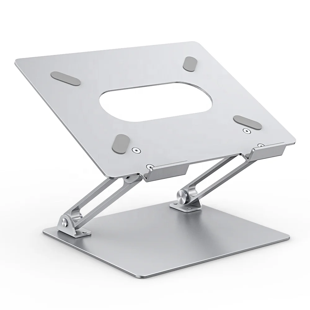 

2021 Computer Notebook Holder Home Office Portable Foldable Adjustable 11-17 inch Aluminum Laptop Stand, Space gray