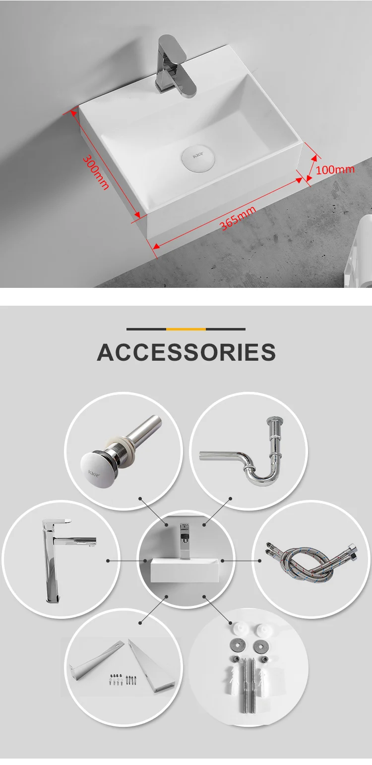 Artificial Stone Resin Basins Sink Acrylic Solid Surface Lavabo