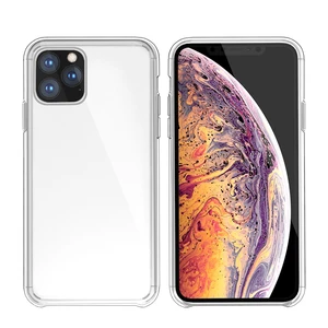 Three-edged Hybrid TPU Bumper Acrylic Hard Back Cover Crystal Clear Phone Case For iPhone 11 2019 5.8/6.1/6.5 inch
