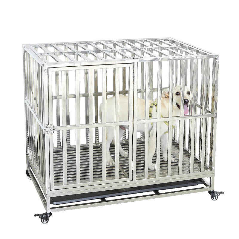 

High Quality Custom heavy duty plastic bottom trays iron dog cage 10 gauge galvanized dog cage welded wire mesh, Customized colors