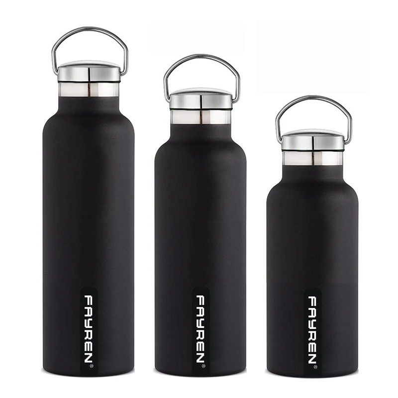 

FAYREN 600ML water bottle BPA free sports travel stainless steel insulated water bottles, According to customer requirements