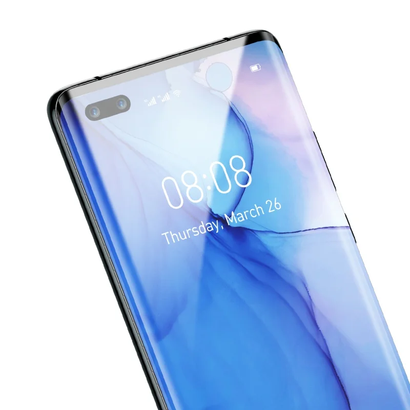 

for huawei mate 40pro UV tempered glass film P40pro p30 glue glass film