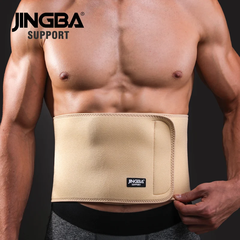 

JINGBA Wholesale Neoprene Weightlifting Protective Waist Support Lumbar Back Belt Fitness Gym Compression Waist Support