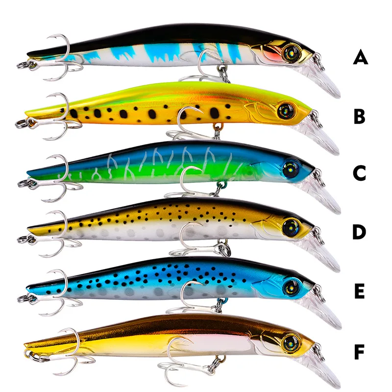 

3g 11.5g 24.5g Sinking Minnow Fishing Lures Topwater Trout Fishing Lure Swimbait Tuna Hard Bait Bass Lures Carp Fishing Tackle, 6 colors