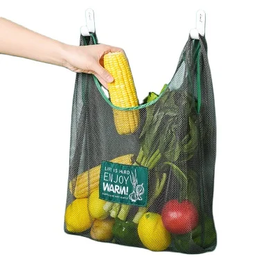 

Vest-style Onion Hanging Bag Sundries Sorting Bag Kitchen Fruit And Vegetable Storage Mesh Bag