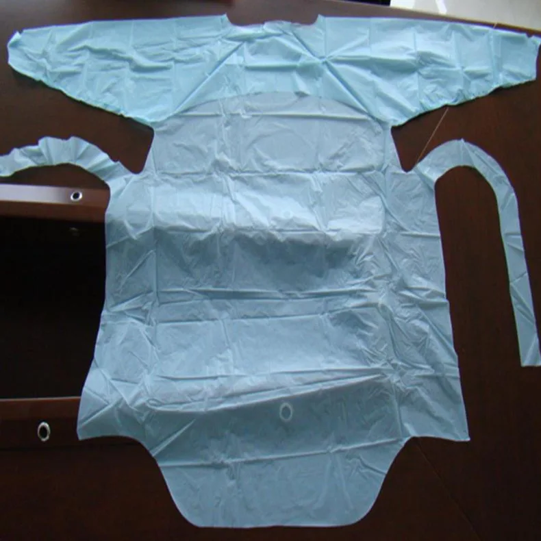 

Amazon top seller Biodegrad Apron Disposable Transparent Household Plastic PLA Customized Waterproof salon apron