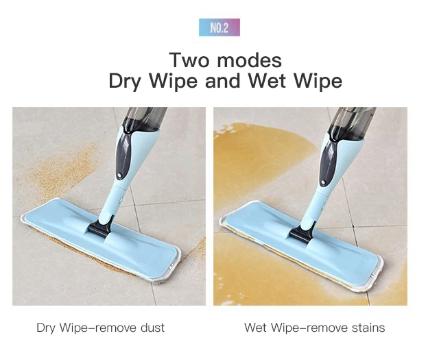 Micoe Spray Mop for Floor or Window Cleaning Flat Mop for Home Kitchen Hardwood Laminate Wood Ceramic Tiles Floor Cleaning