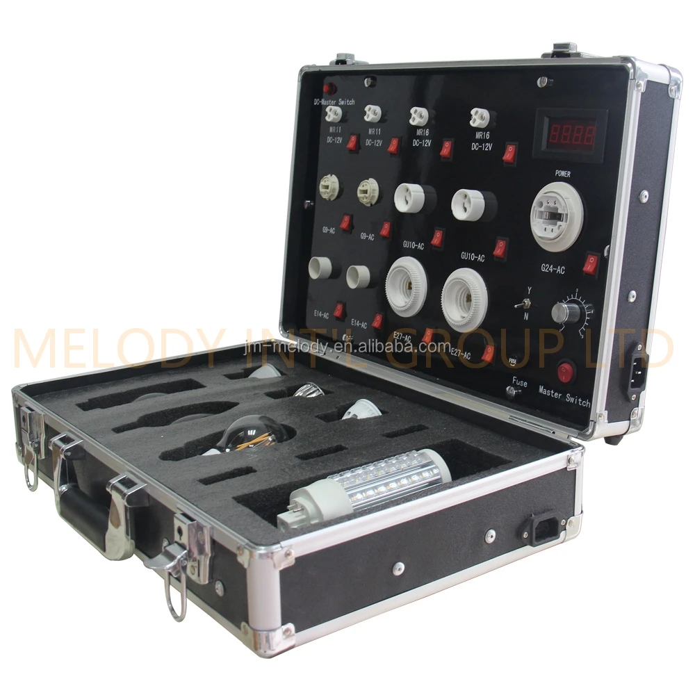 L30w20 Led Demo Case Led Testing Suitcase Led Bulb Display Aluminum