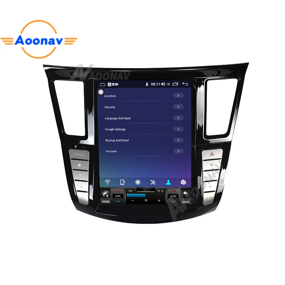 

car HD vertical screen tesla style GPS navigation video player For Infiniti JX35 2011-2013 car auto radio multimedia player