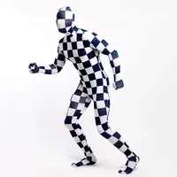 

2020 New Fashion Original Design Plaid Zentai Suit Spandex Full Body