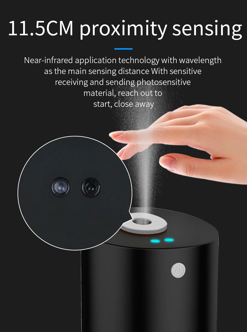 Touchless Induction Sensor Soap Dispensers Mini Automatic Liquid Hand Sanitizer Dispenser Electric Hand Sanitizer