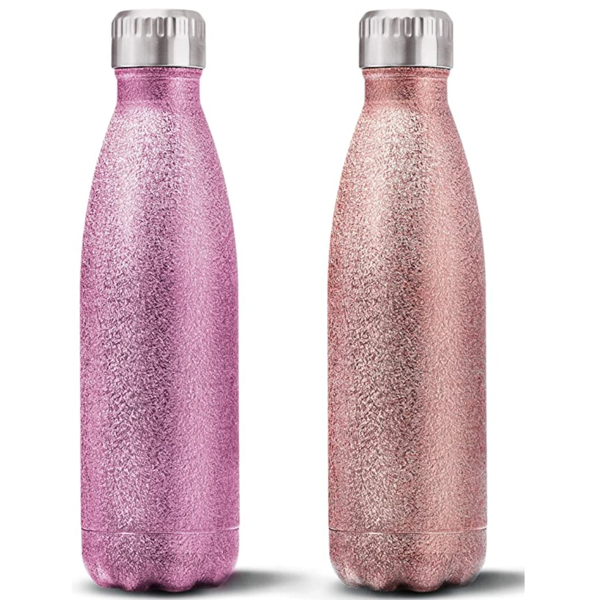 

Hot Sale 16oz New Fashion Direct Drinking Water Bottle Sublimation Blank Surface Custom Logo Glitter Metal Water Bottle for Gym, 5 colors