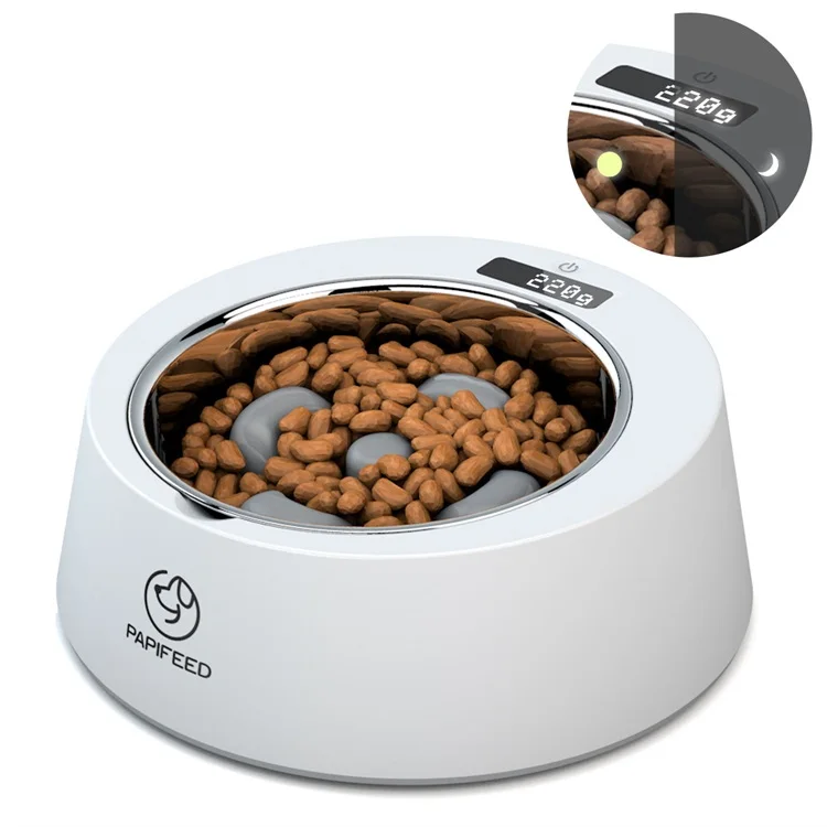 

Newest classic ABS Material Smart Antibacterial pet Slow Feeder with Accurate Weighing