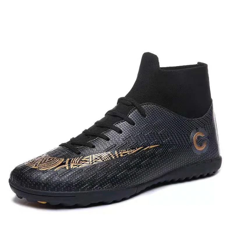 

Men's high top football shoes sport outdoor stadium goods shoes