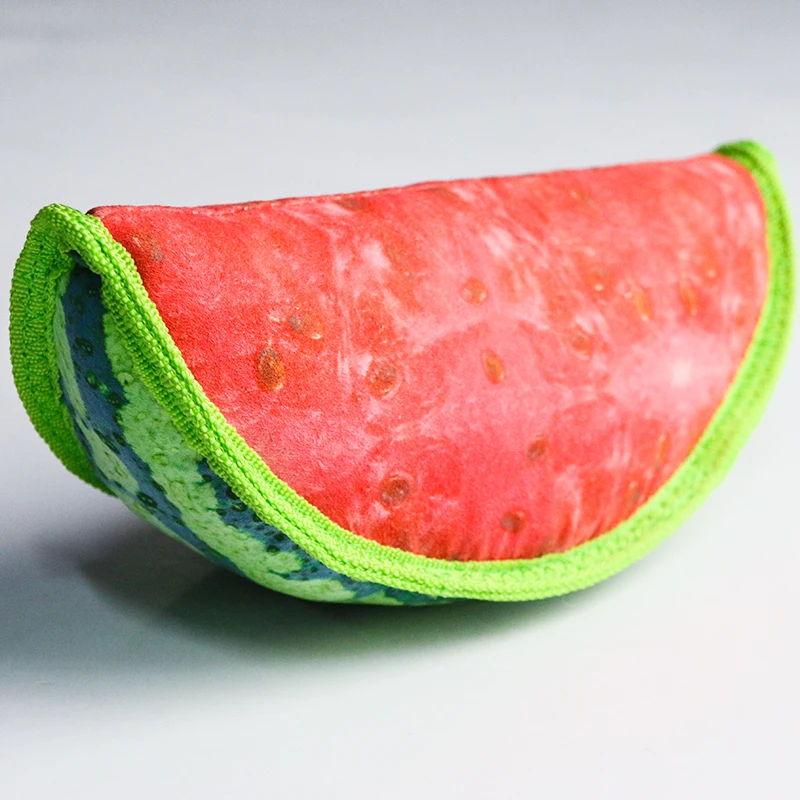 

Manufacturer Factory Dog Toys Watermelon Interactive Toys for Pets Durable Squeaky Stuffed Tough Play Non Toxic Toy