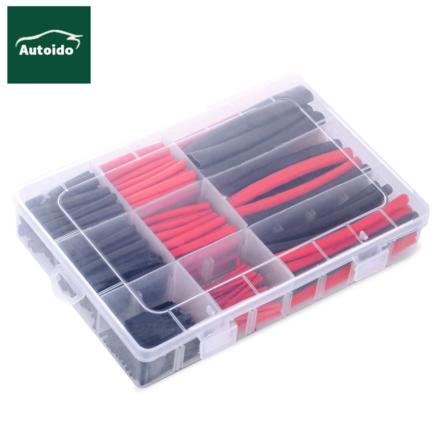 

Heat Shrink Tubing Kit 270 pcs 3:1 Dual Wall Tube Adhesive Lined Marine and Industrial Heat shrink Tubing Black/Red