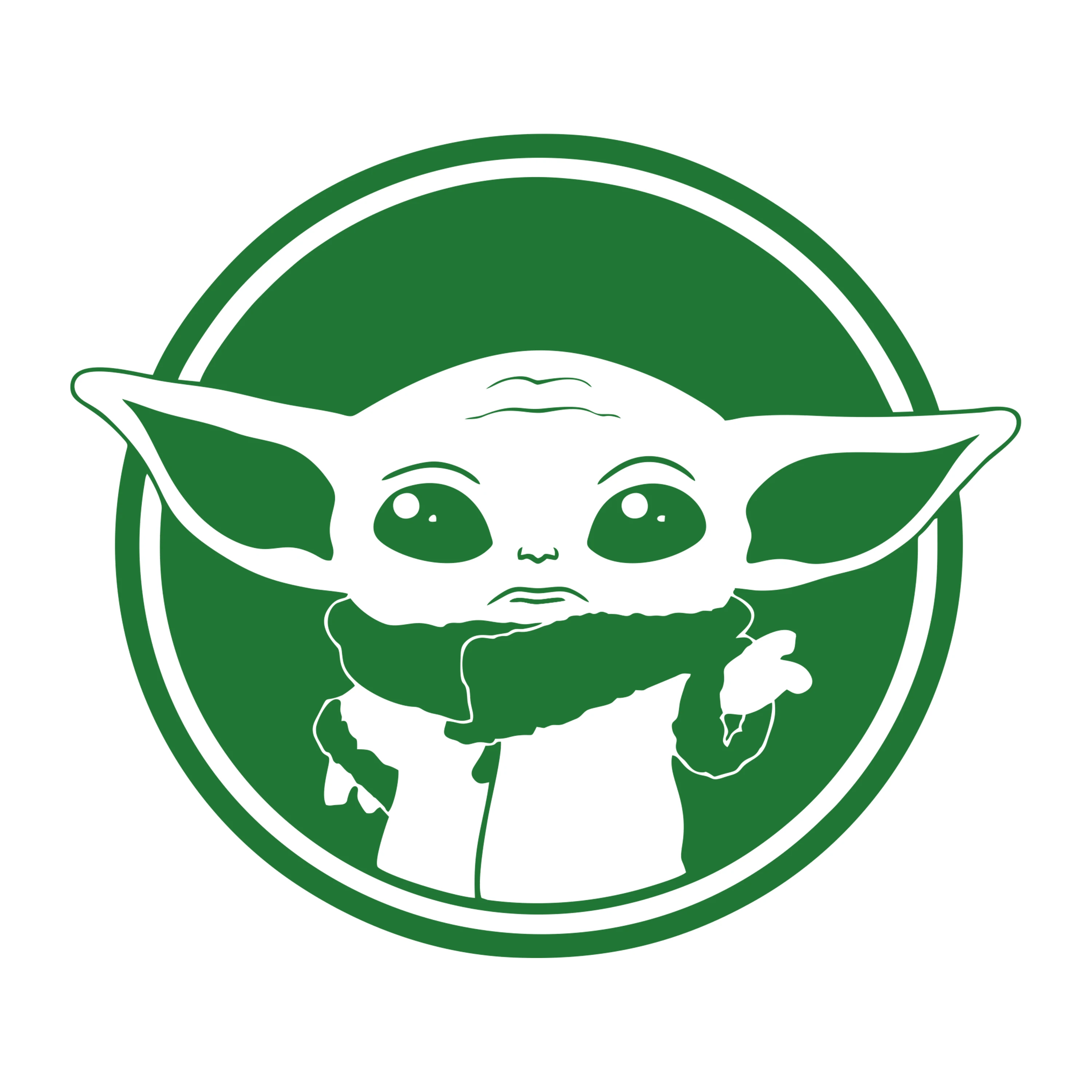 

Baby Yoda On Board Window Vinyl Decal For Car walls laptops mirrowrs refrigerators home windows doors, Black or white or laser or others