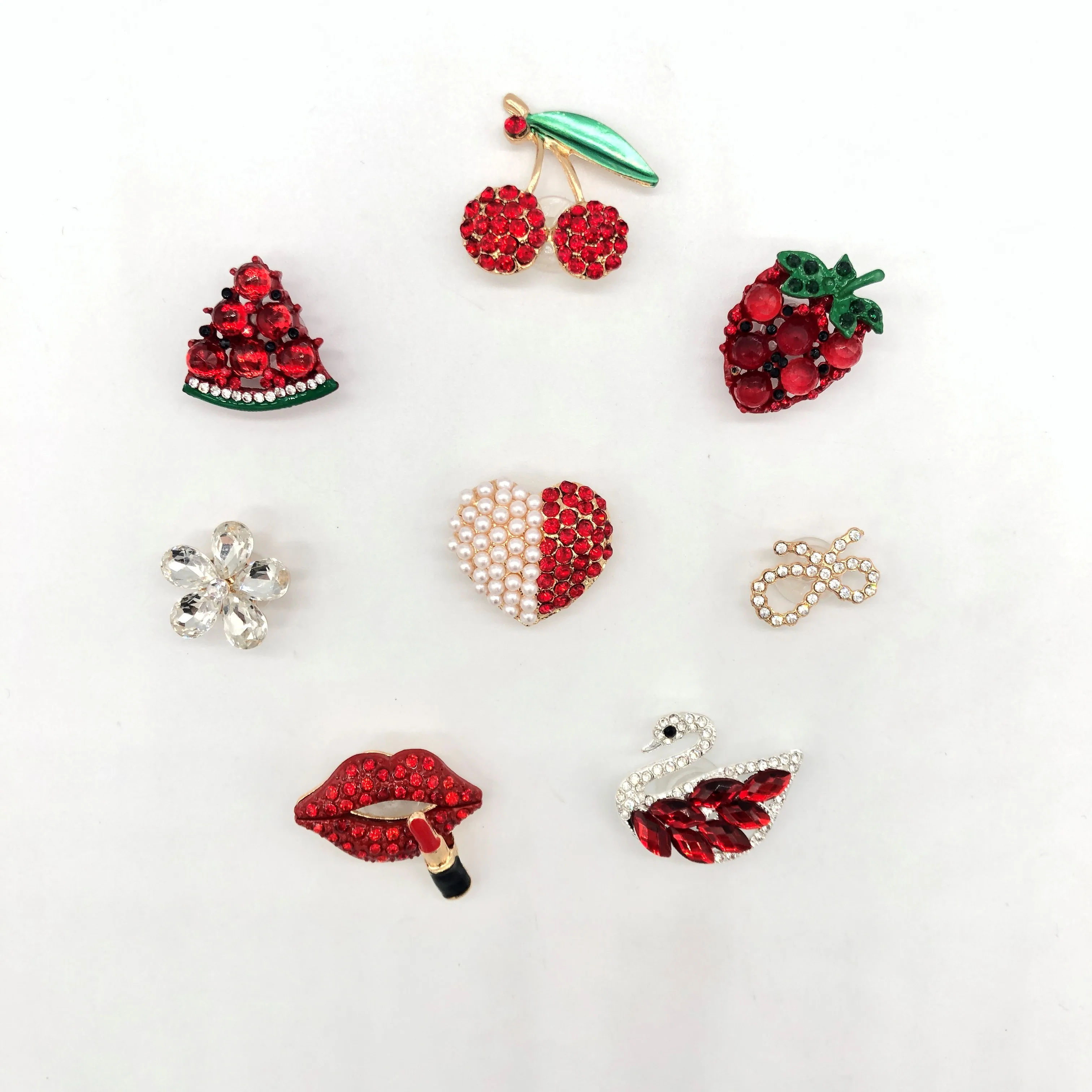 

2021 New Design Shiny Bling croc charms Shoes charms Custom Decoration Lady Girl Gift, Picture