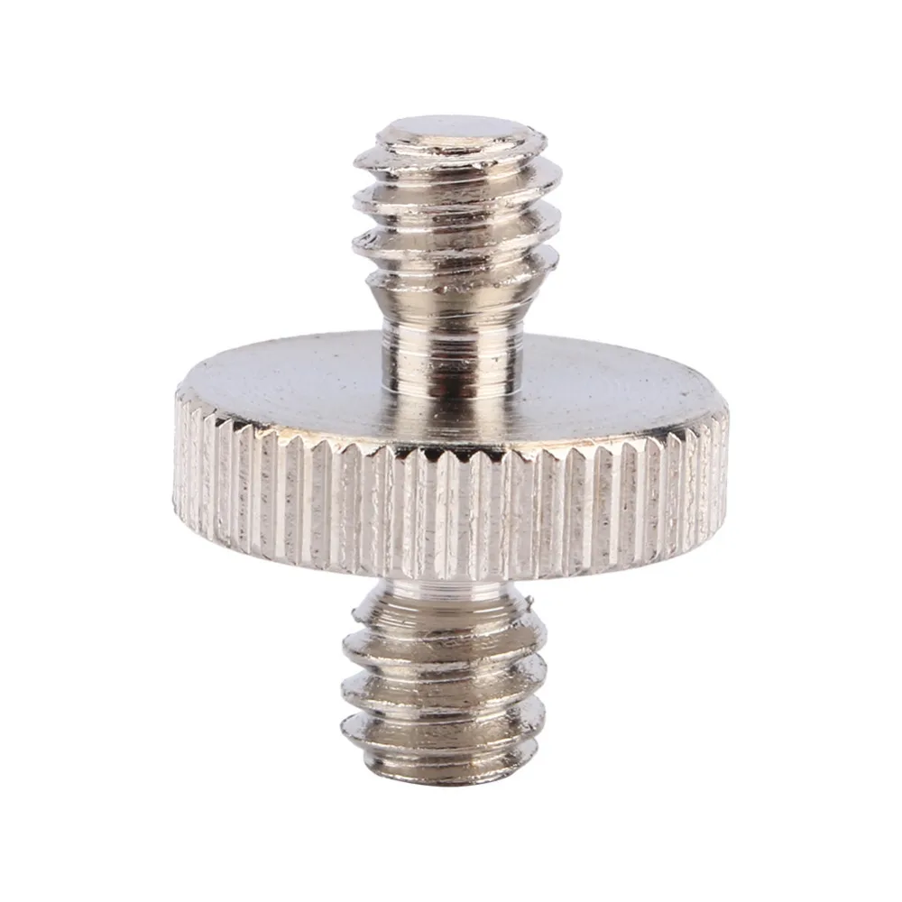 

Camera Accessories 1/4" Male to 1/4" Male Threaded Metal Screw Adapter For Camera Tripod Stand DSLR SLR Accessories, Silver
