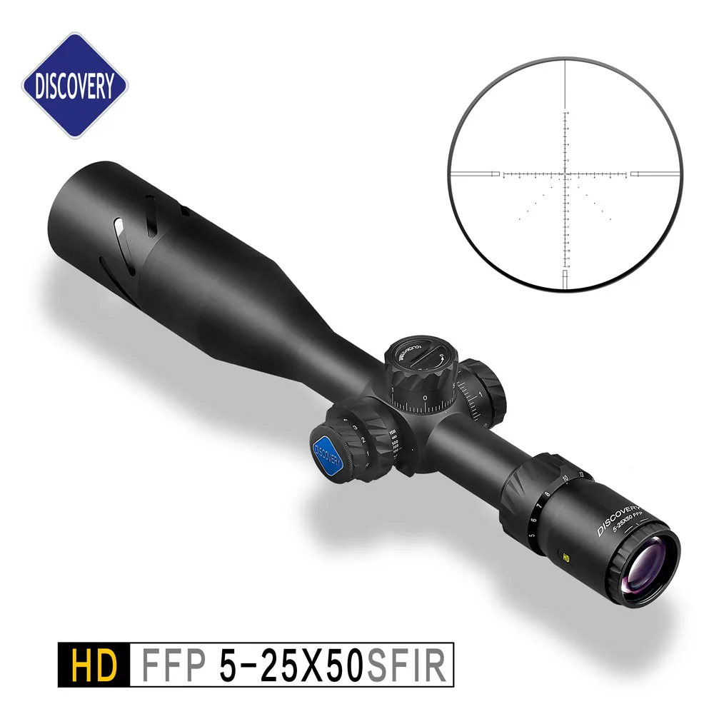 

Tactical HD 5-25X50SFIR FFP Scope W/ Reticle DLTW FFP IR-MIL Air Sniper Hunting Rifle Scope with Free Mounts