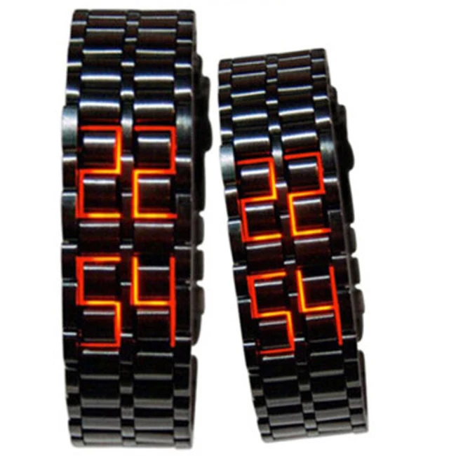 

Creative lava electronic watch LED men's watch waterproof hot sale lovers bracelet sports watch luminous, Oem