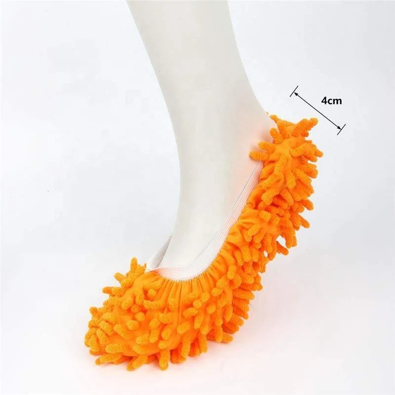 

Multi-Function Dust Duster Mop Slippers Washable Reusable Microfiber Foot Socks Floor Cleaning Tools