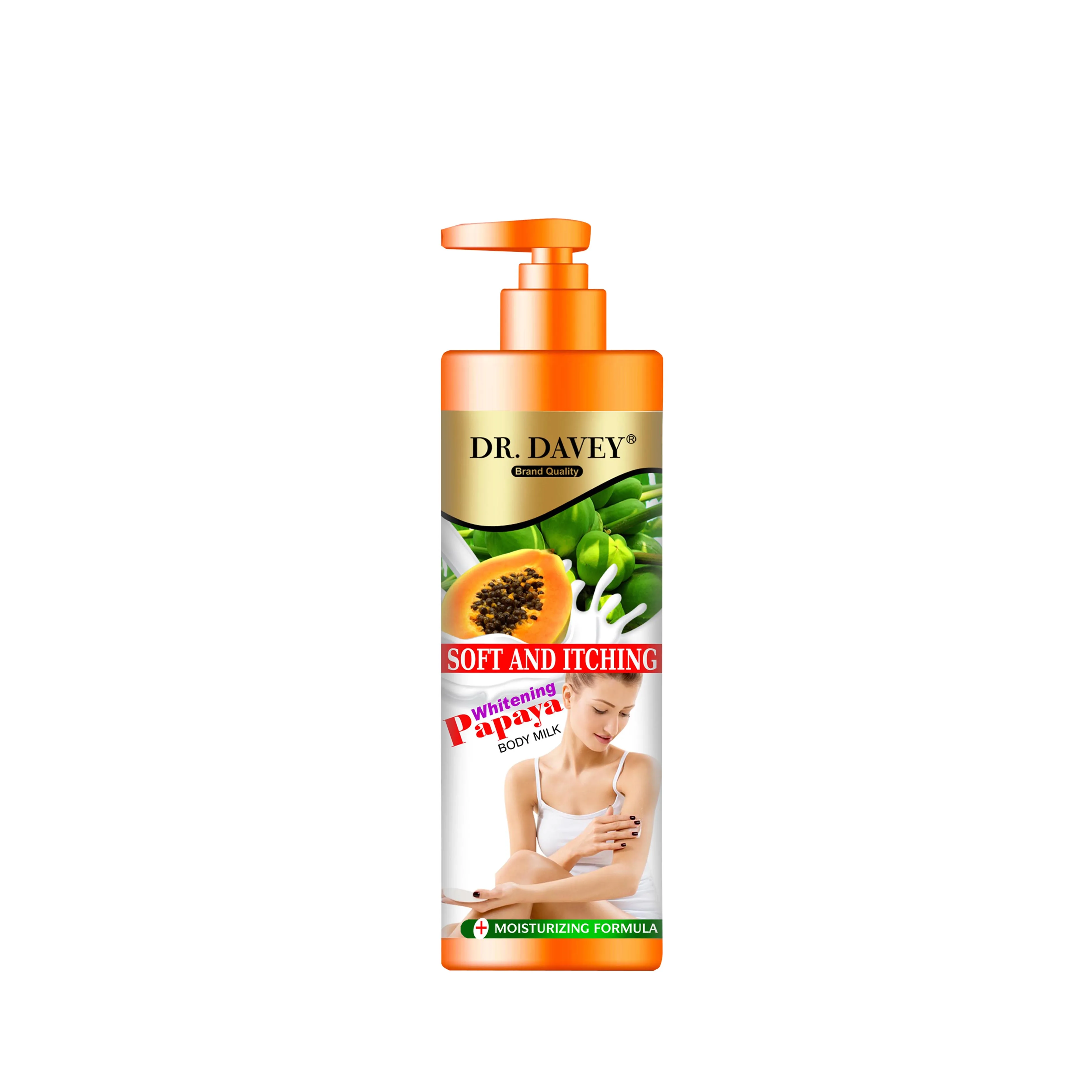 

Dr.Davey Whitening Body Lotion Papaya And Milk Moisturizing Formula 500ml Body Lotion, Milk white