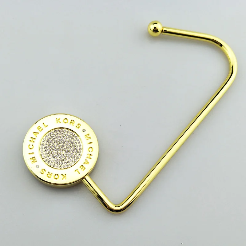 

Straight Gold Hook For Handbag Women Bag Accessories Metal Purse Hook Table