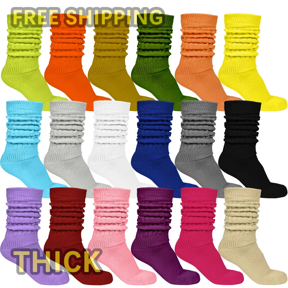 

New Design Thick Slouch Socks Heavy Slouch Socks Colorful Women Slouch Socks