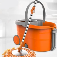 

Hot Sale 360 spin rotating Promotion Magic Twist Mop With Double Bucket For Cleaning