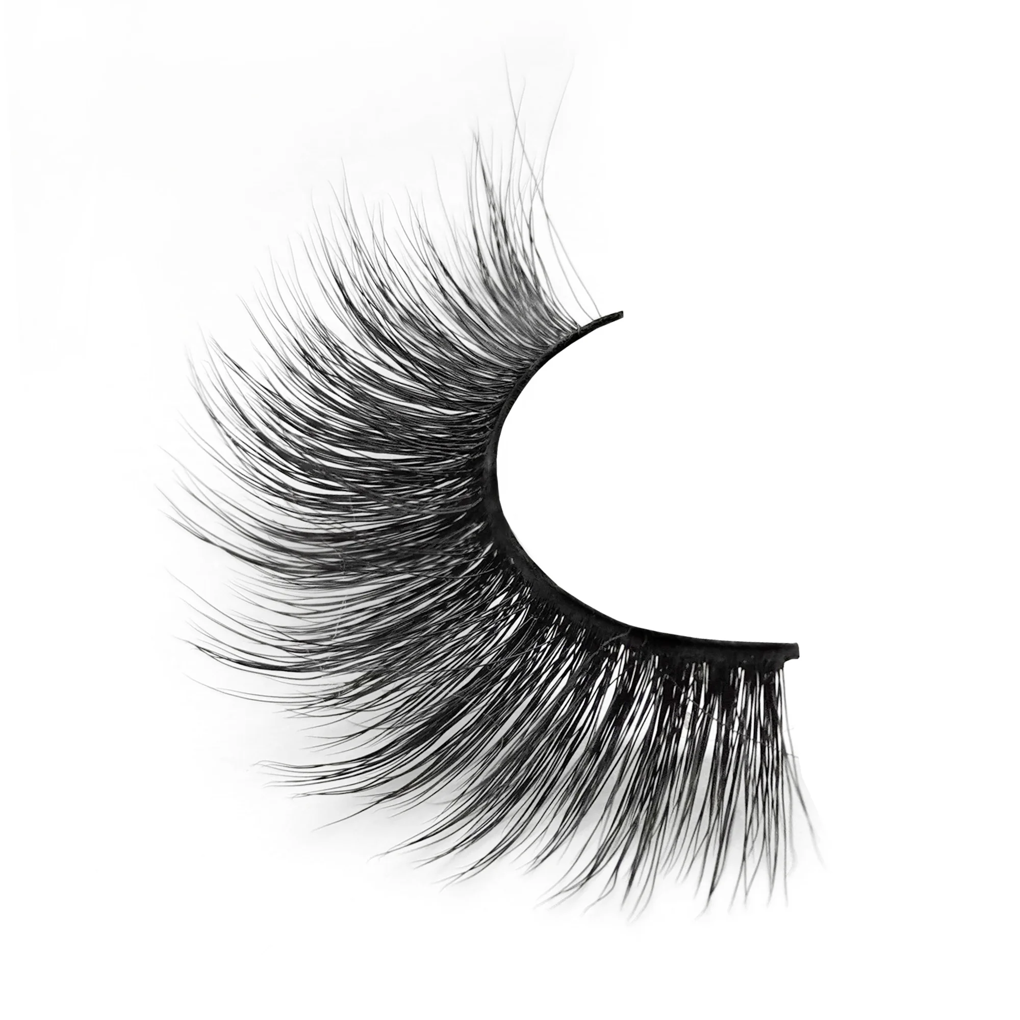 

20mm Mink Eyelash Vendor Faux Mink Eyelashes Durable, Natural black color