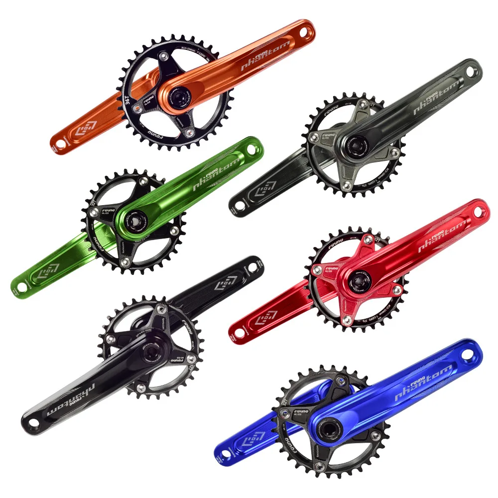 

Fovno GXP Bicycle Crank Mountain bike crankset aluminum alloy bicycle crank aluminum alloy MTB bicycle crank bike parts, Black red blue green gray orange