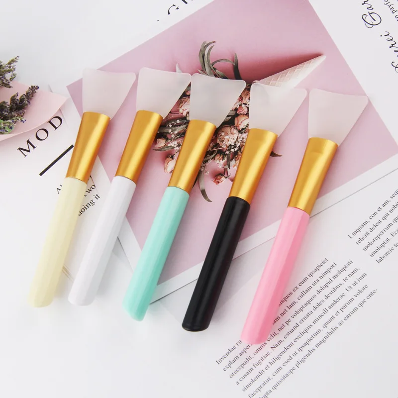 

wholesale body cosmetic spa skincare tools silicone soft brush facial application single makeup care masking face mask brush