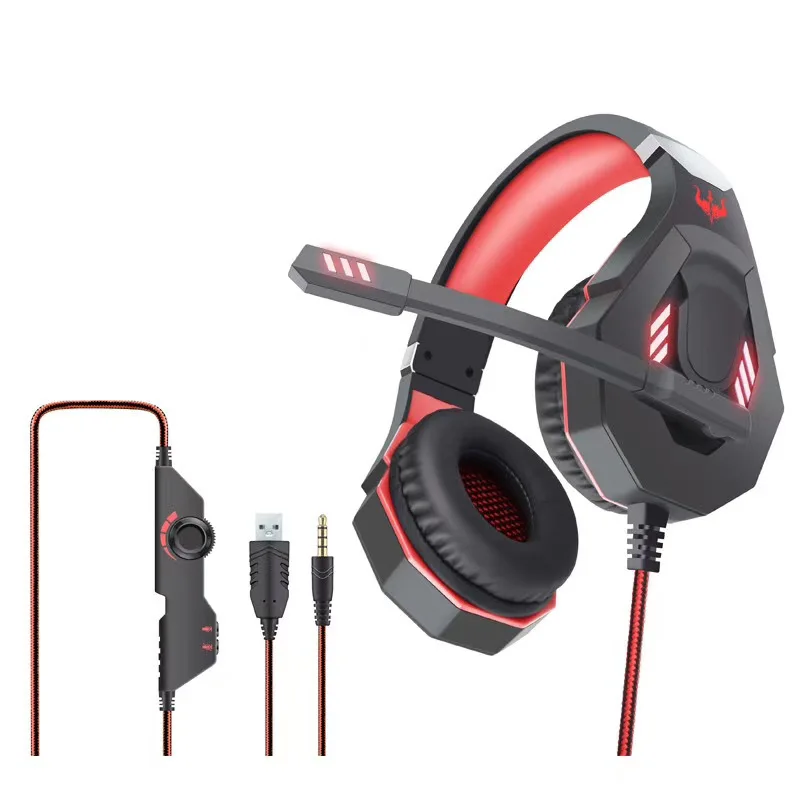 

LOW MOQ Wired Gaming Headset Headphones Surround sound Deep bass Stereo Casque Earphones with Microphone For Game XBox PS4 PC