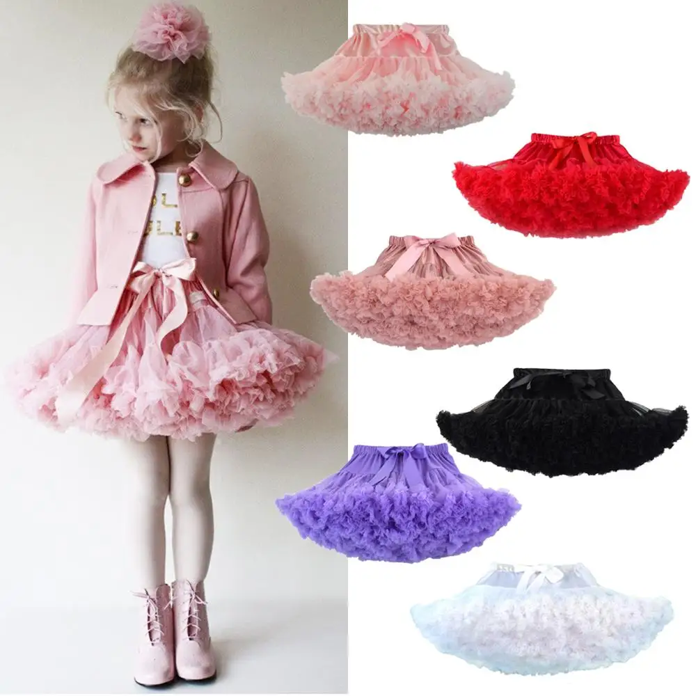 

2019 hot sale children girls pink dress table adult girl half tutu skirt, Pink/red/black/purple/white/apricot