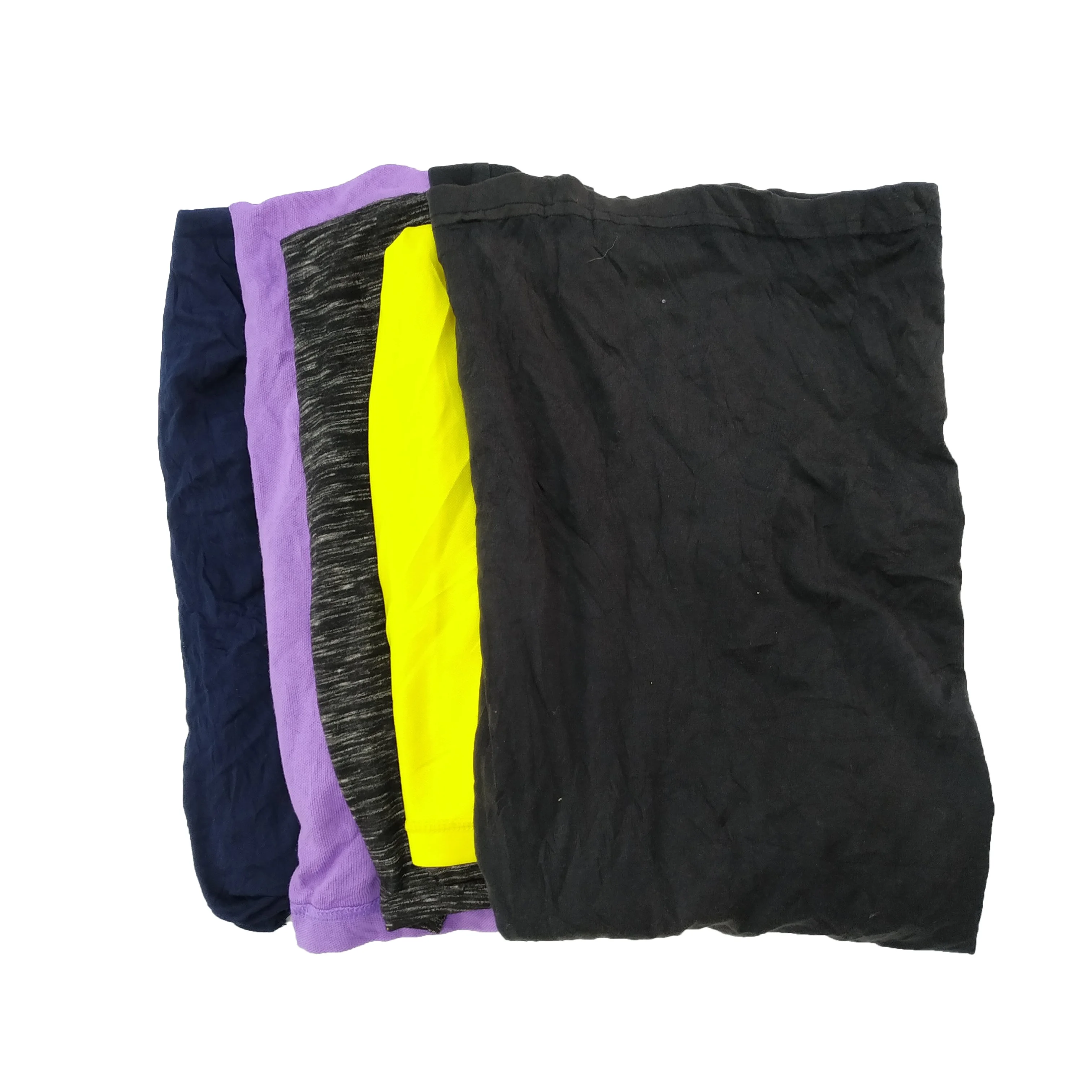 
Hot selling 35 55cm dark color mixed t shirt second hand cloth cleaning wipes cotton rags  (62241982176)