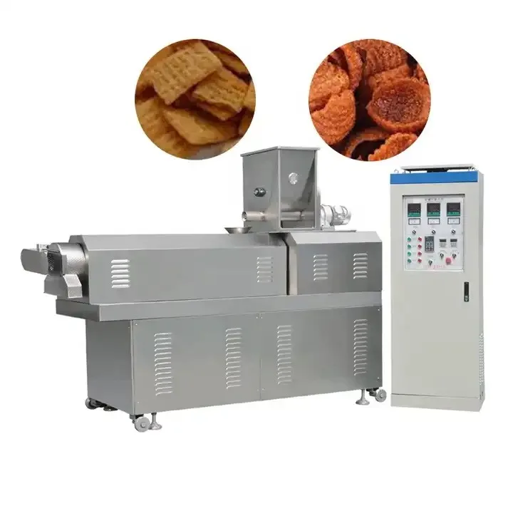 Twin Screw Automatic Industrial Frying Doritos Triangle Chips Snack Machine Equipment Doritos Chips Production Line