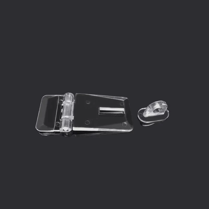 

Yiwu Factory Price Clear Acrylic Hanging Hinge Lock Hasp For Donation Box