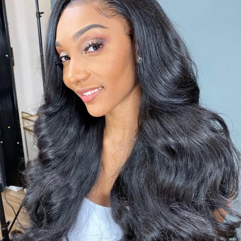 

Popular hair wig no shedding body wave lace wig