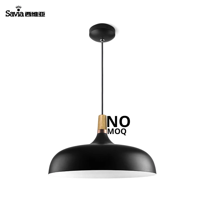 Savia NO MOQ LED E27 Metal Modern Kitchen Simple Round Shape Large Fixture Hanging Chandelier Pendant Light
