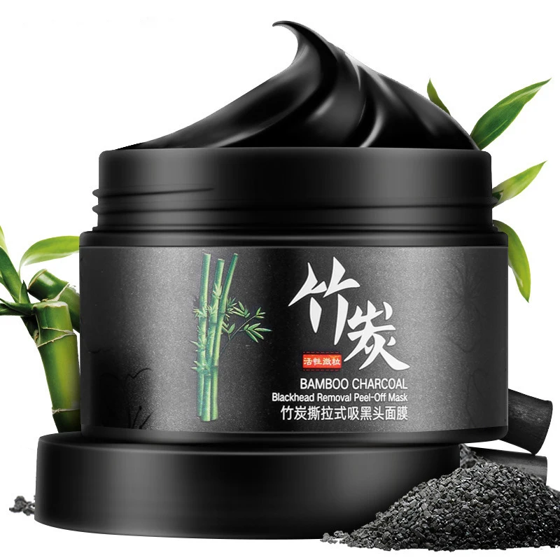 

Private Label Skin Care Bamboo Charcoal Peeling Blackhead Blackhead Facial Mask Clay Mask, Black