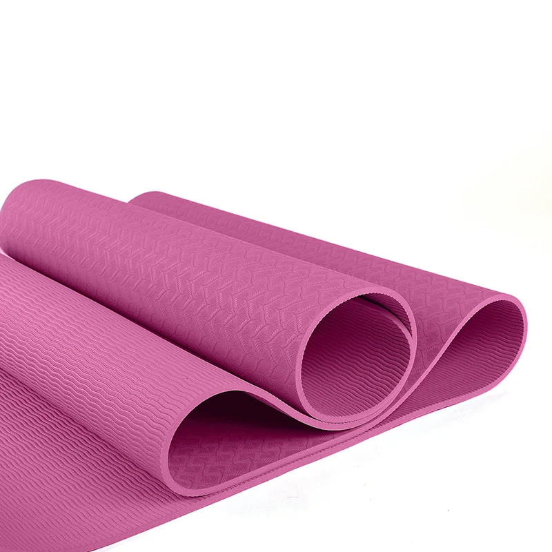 

Customized Logo Non Slip Waterproof Flexible TPE Yogamat 6mm with Logo