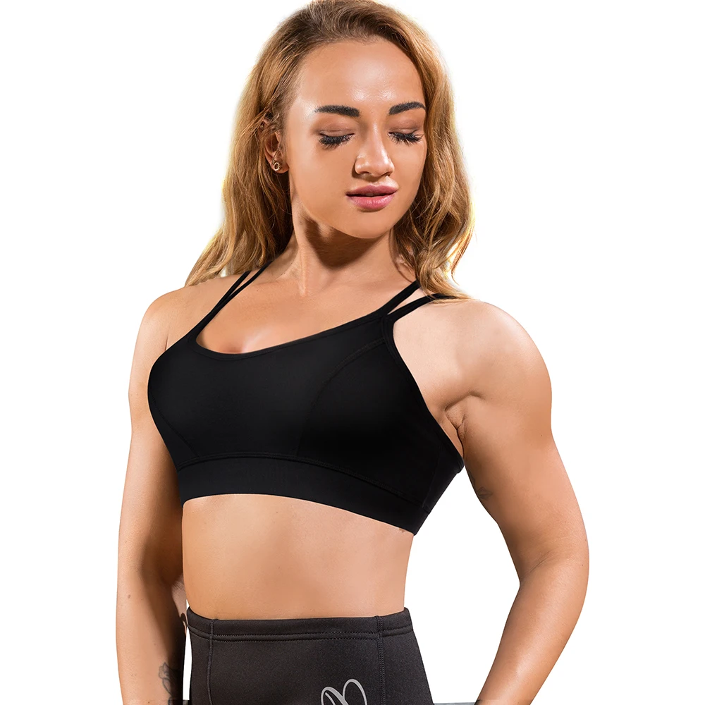 

Fashion Sexy Women Back Mesh Design Fitness Yoga Wear Sports Bra, White;black