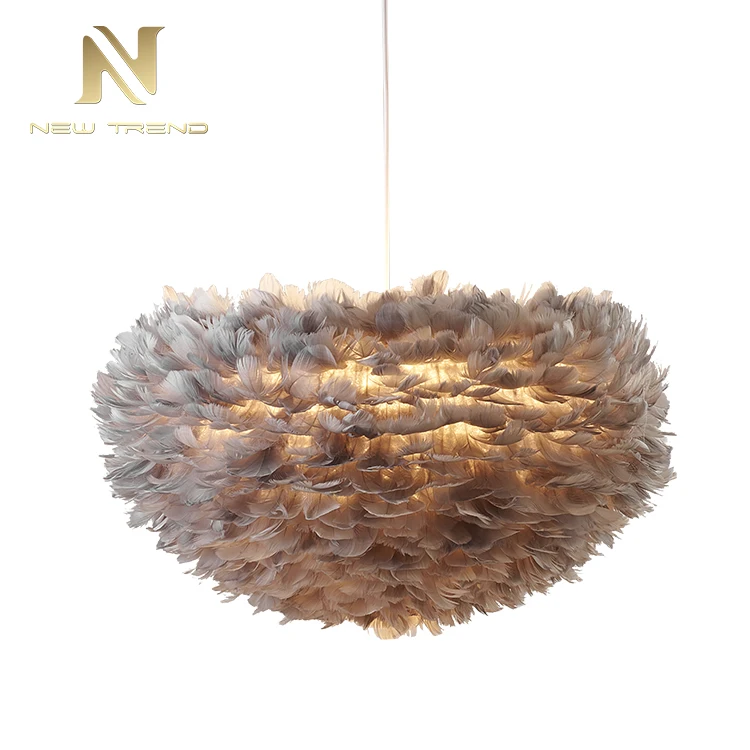 

Contemporary Style Indoor Decoration Feather Chandelier Led Pendant Lamp