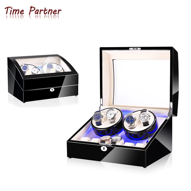 

Time partner China automatic wooden watch winder supplier, Customized